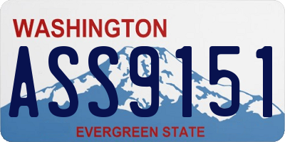WA license plate ASS9151