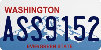 WA license plate ASS9152