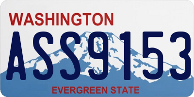 WA license plate ASS9153