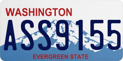 WA license plate ASS9155