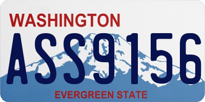 WA license plate ASS9156