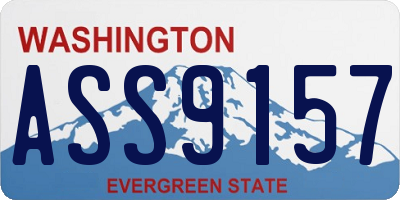 WA license plate ASS9157