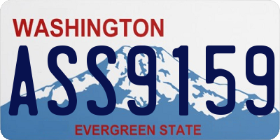 WA license plate ASS9159