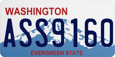 WA license plate ASS9160