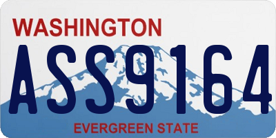WA license plate ASS9164