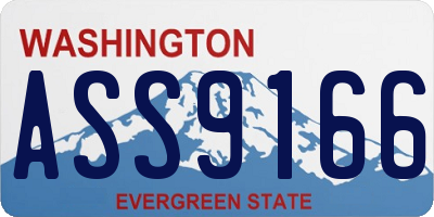 WA license plate ASS9166