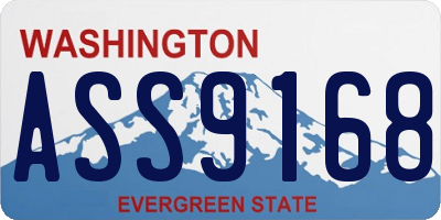 WA license plate ASS9168