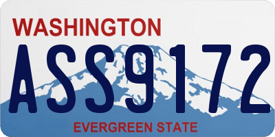 WA license plate ASS9172