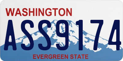 WA license plate ASS9174