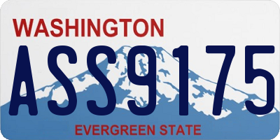 WA license plate ASS9175
