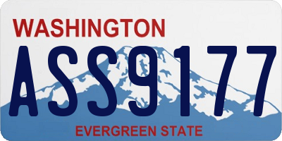 WA license plate ASS9177