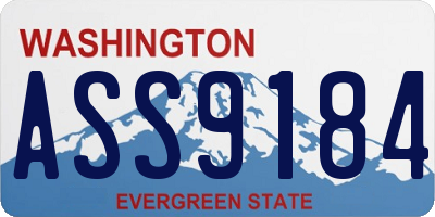 WA license plate ASS9184