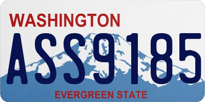 WA license plate ASS9185