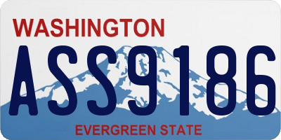 WA license plate ASS9186