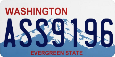 WA license plate ASS9196