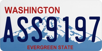WA license plate ASS9197