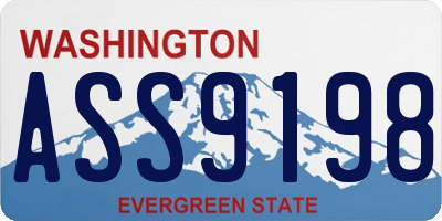 WA license plate ASS9198