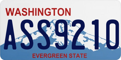 WA license plate ASS9210