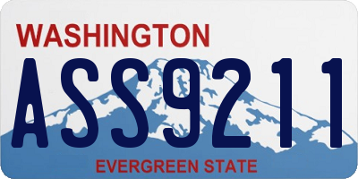 WA license plate ASS9211