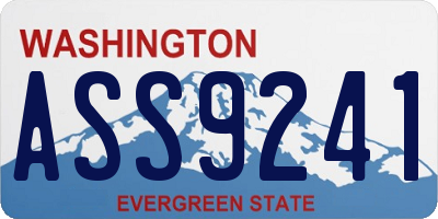 WA license plate ASS9241