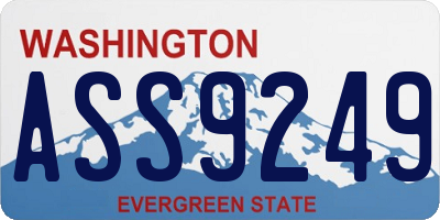 WA license plate ASS9249