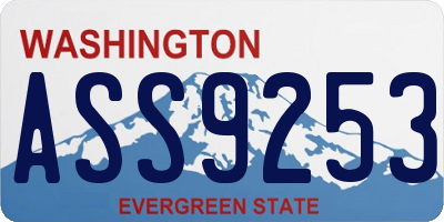 WA license plate ASS9253