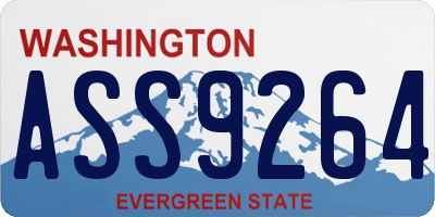 WA license plate ASS9264