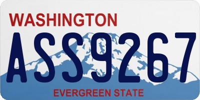 WA license plate ASS9267