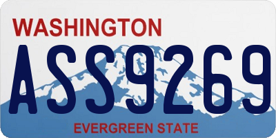 WA license plate ASS9269