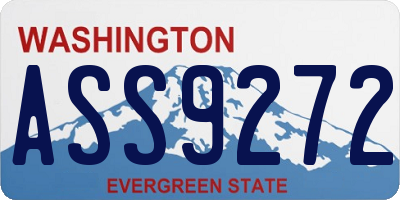 WA license plate ASS9272