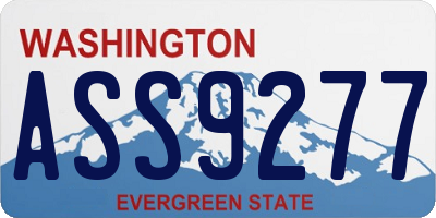 WA license plate ASS9277