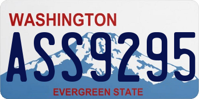 WA license plate ASS9295