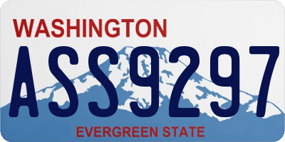 WA license plate ASS9297