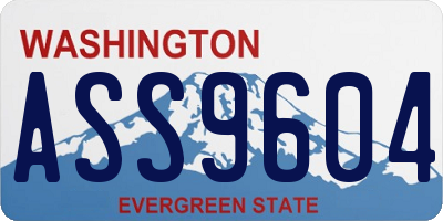 WA license plate ASS9604