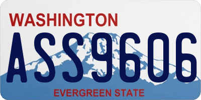 WA license plate ASS9606
