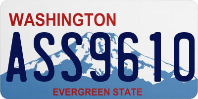 WA license plate ASS9610