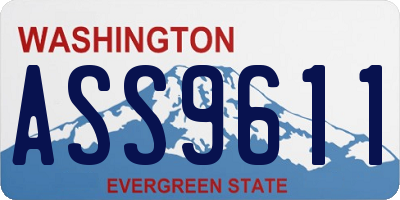 WA license plate ASS9611