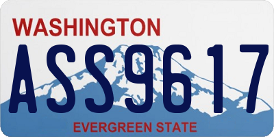 WA license plate ASS9617