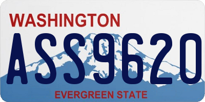 WA license plate ASS9620