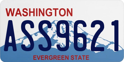 WA license plate ASS9621