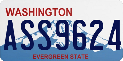 WA license plate ASS9624