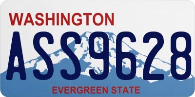 WA license plate ASS9628