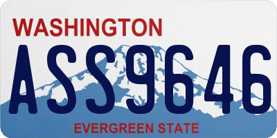WA license plate ASS9646