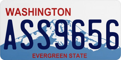 WA license plate ASS9656