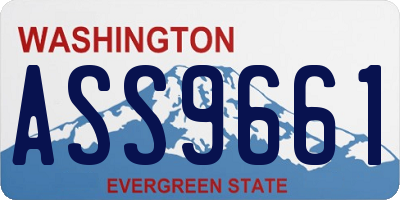 WA license plate ASS9661