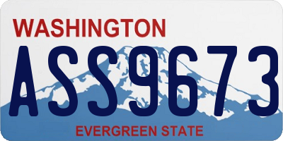 WA license plate ASS9673