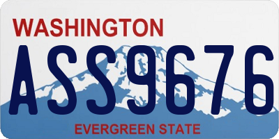 WA license plate ASS9676