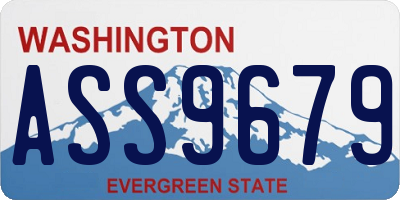 WA license plate ASS9679