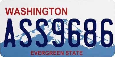 WA license plate ASS9686