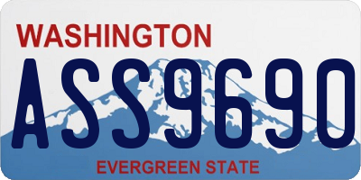 WA license plate ASS9690